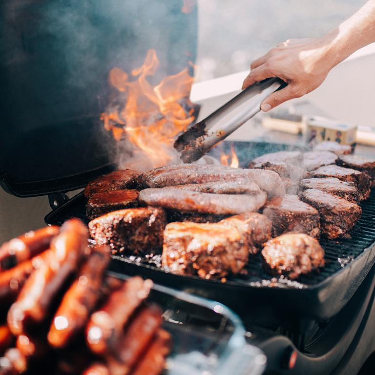 Grilling Meat