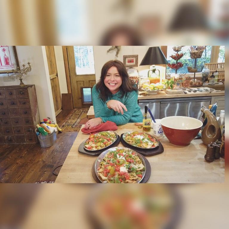 Rachael with Moroccan Nachos