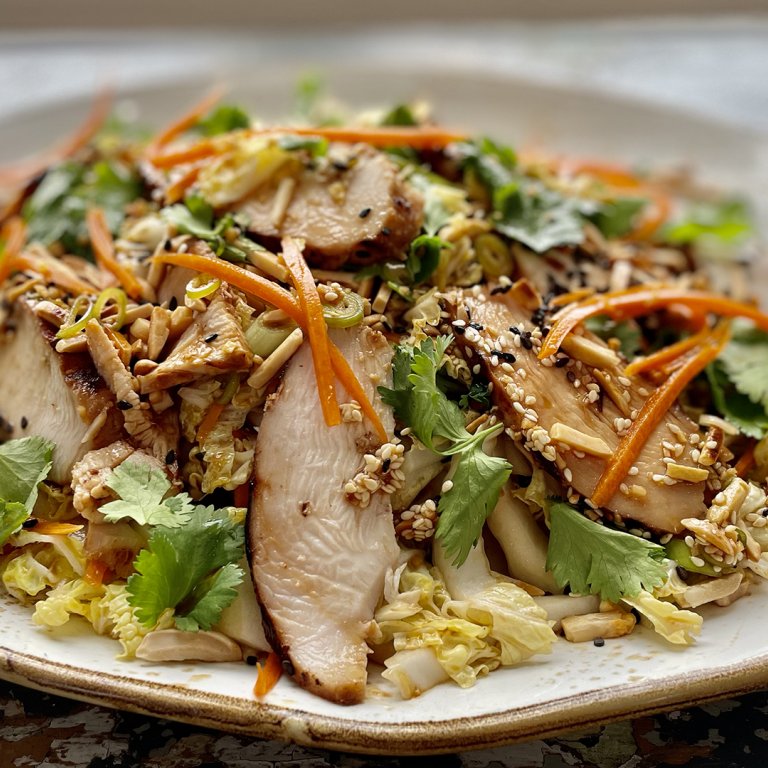 Grilled Ginger-Sesame Chicken Salad