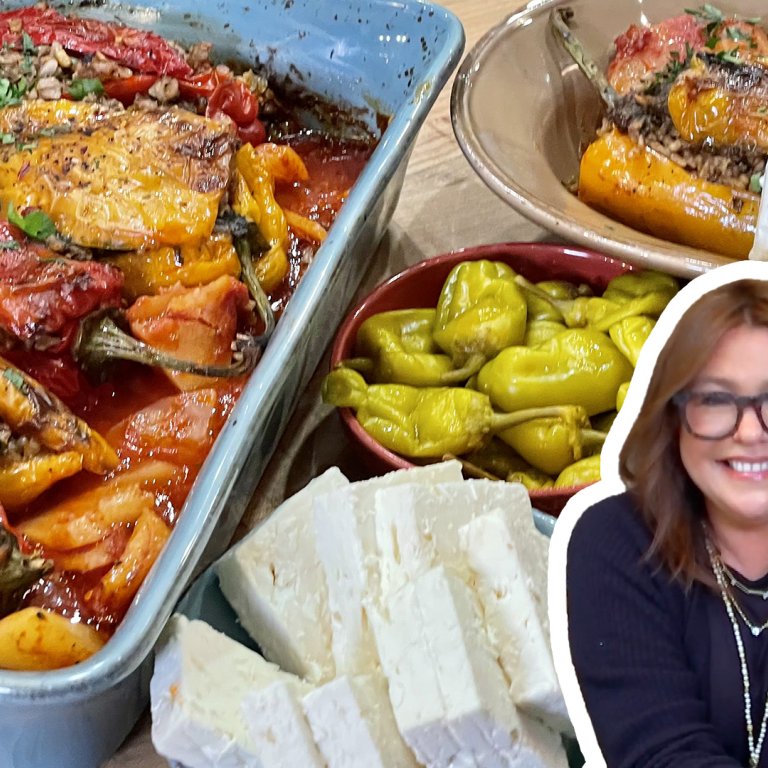 Rachael Ray Greek Stuffed Peppers