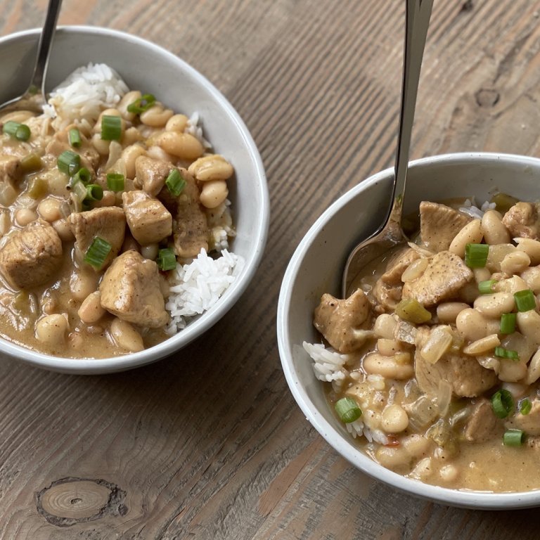 White Chicken Chili for Two
