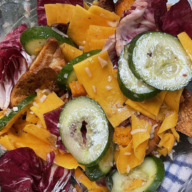 Fattoush Salad with Sumac-Sherry Dressing