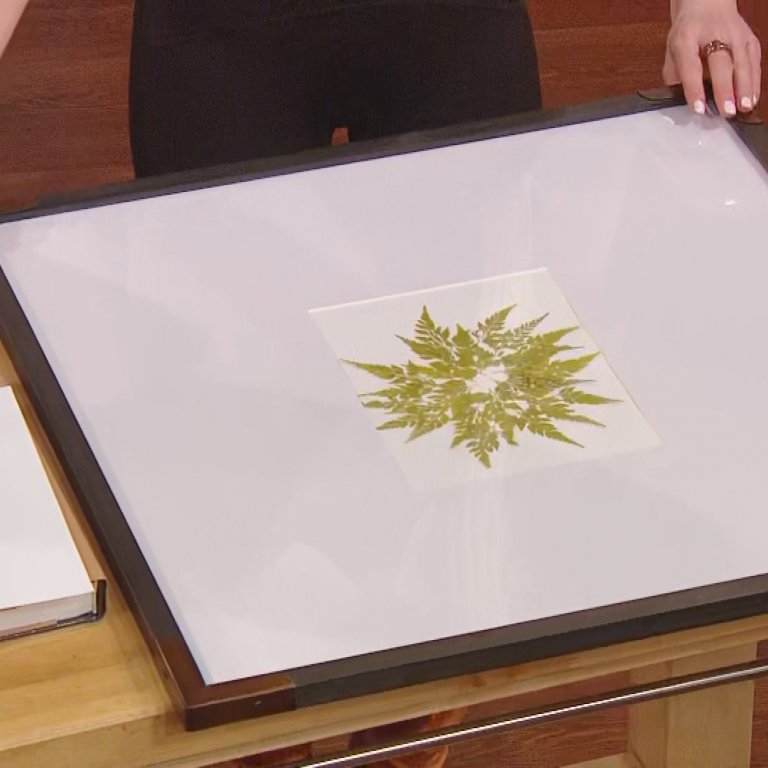 DIY leaf art