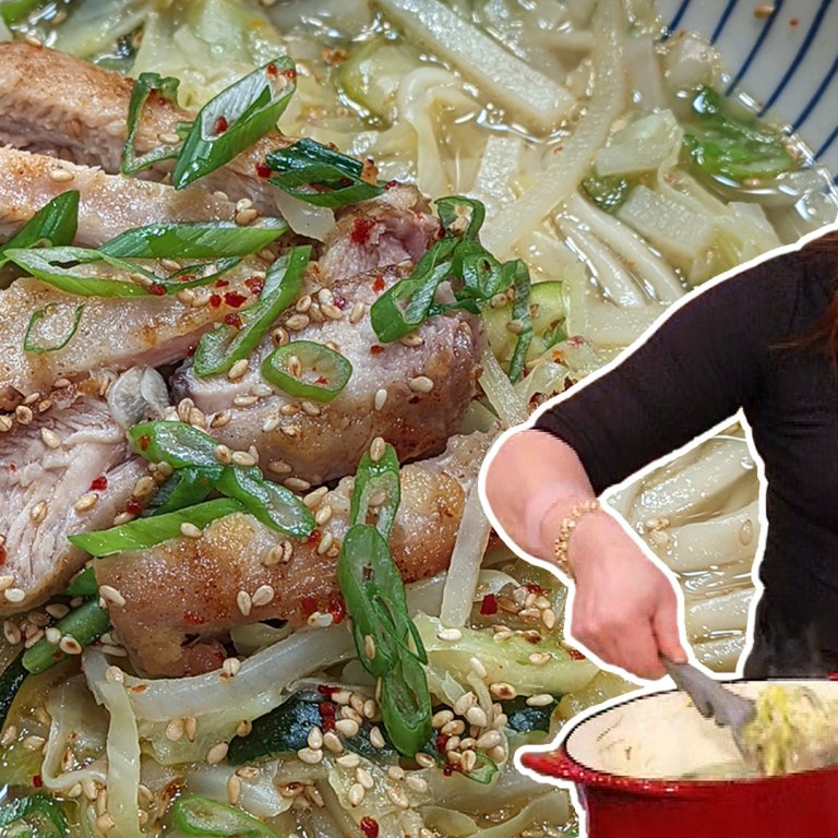 Korean-Style Chicken Noodle Soup | Rachael Ray