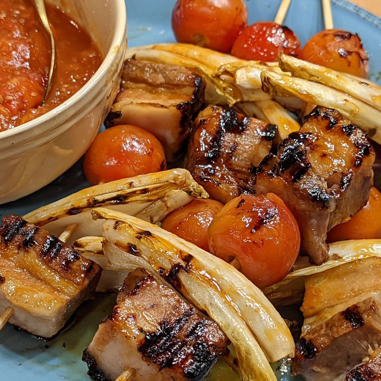 Thai-Inspired BLT Skewers