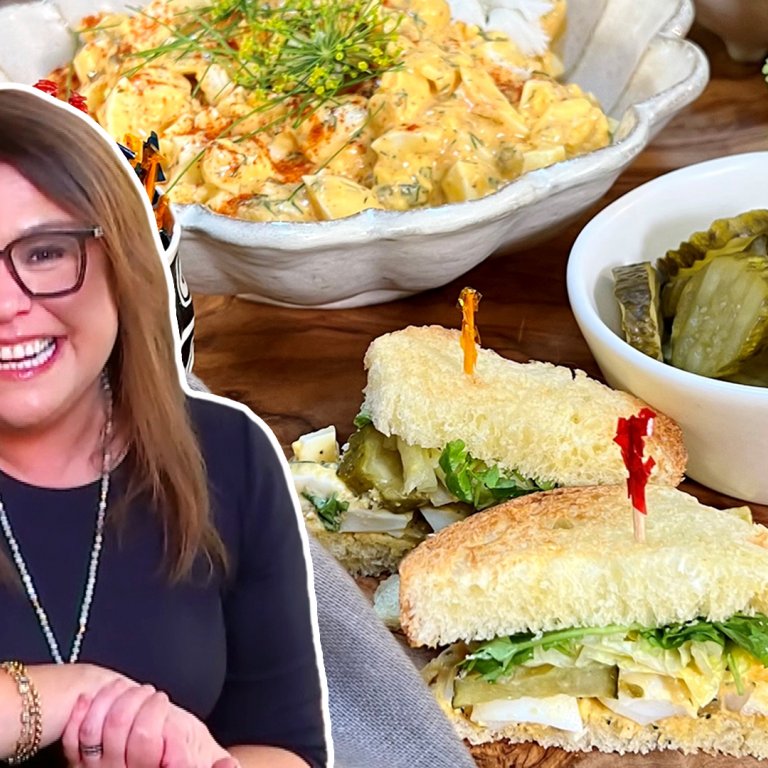 Deviled Egg Salad Bites| Rachael Ray