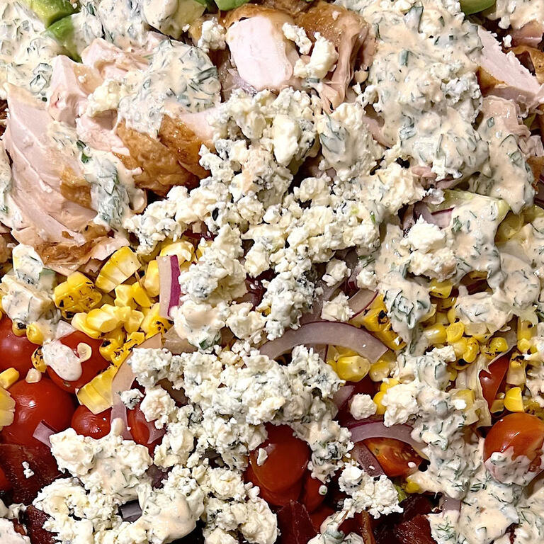 Buffalo Ranch and Rotisserie Chicken Cobb Salad