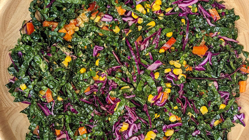 Rainbow Kale Salad