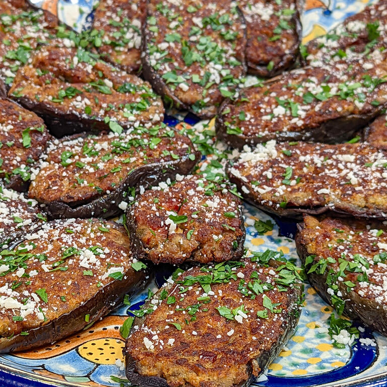 Calabrese Stuffed Eggplant (Melanzane Ripieni) 