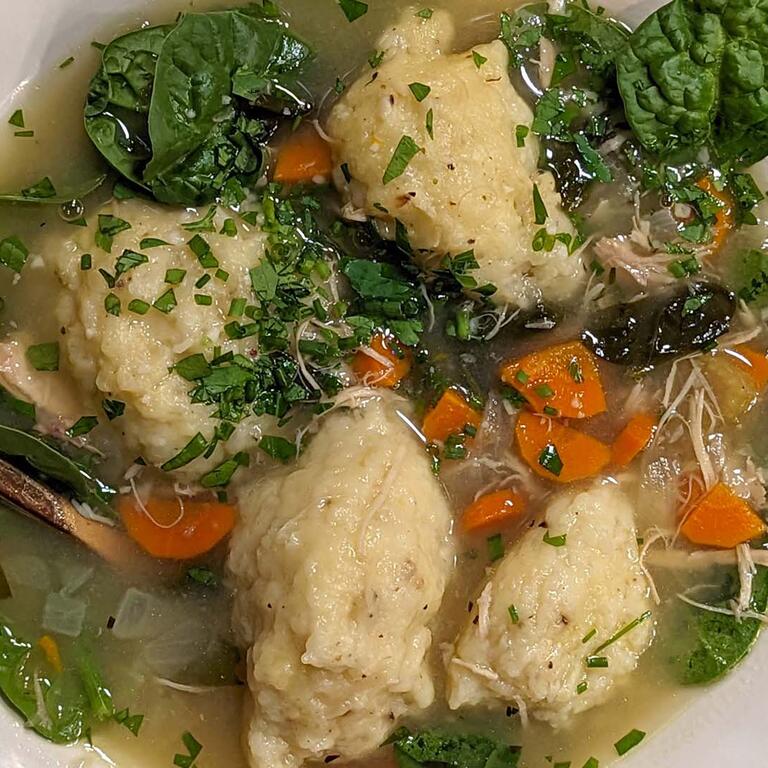 Chicken and Parmesan Dumplings