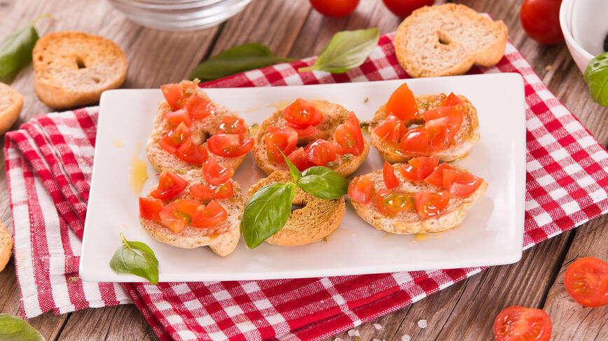 Cherry Tomato Bruschetta