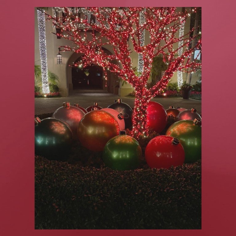 Robin McGraw's incredible outdoor Christmas display.
