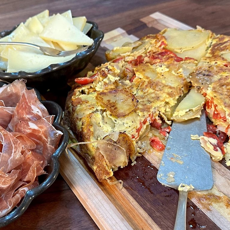 Tortilla with Piquillo Peppers