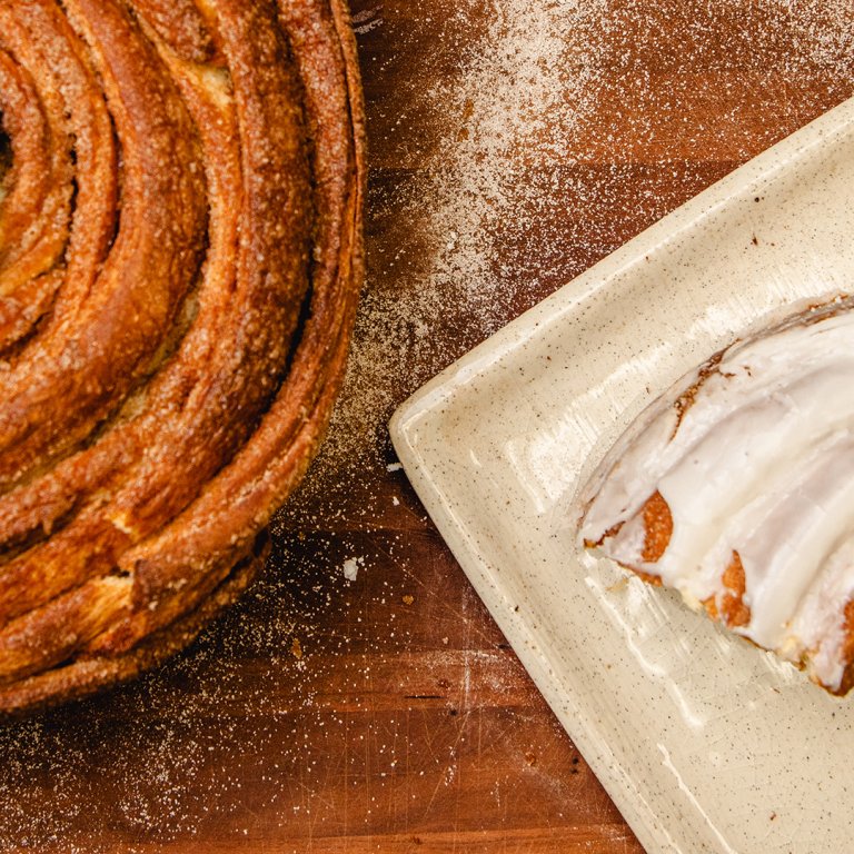 Giant Cinnamon Roll Cake