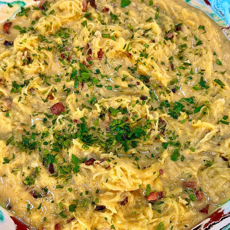 Spaghetti Squash Carbonara