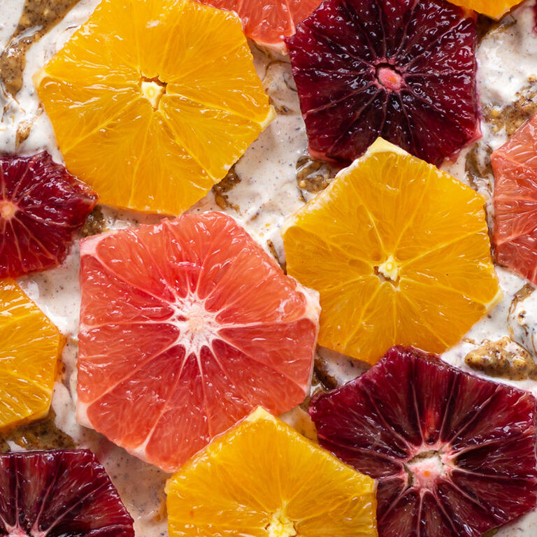 Frozen Yogurt Bark With Citrus  
