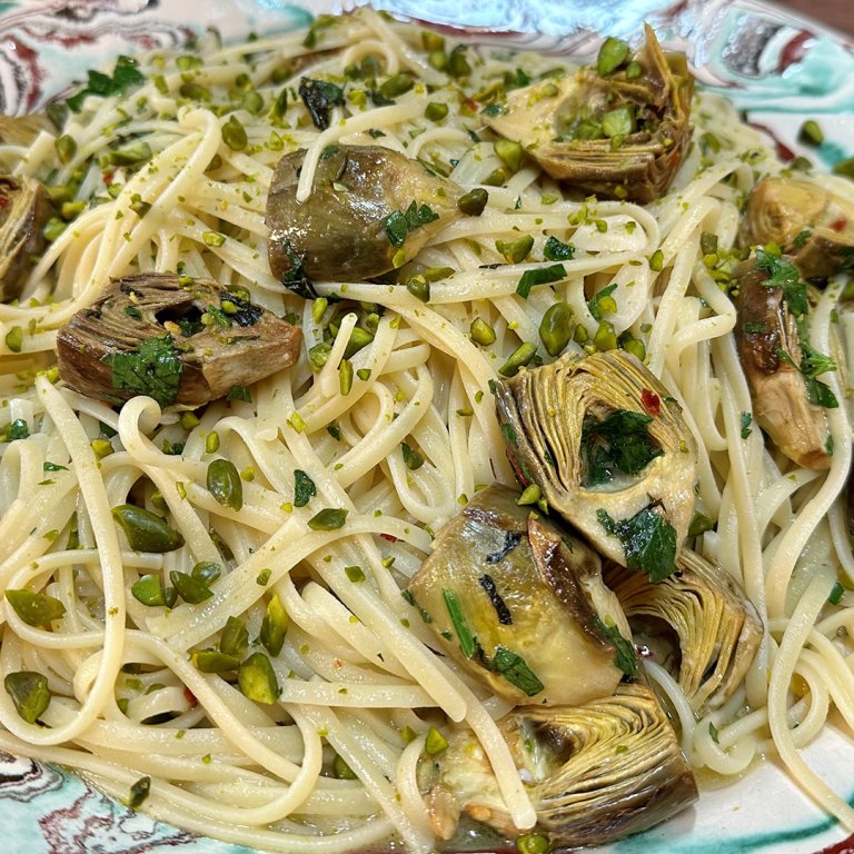 Roasted Baby Artichoke Pasta