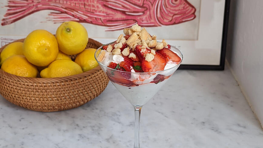 Strawberry Basil Fool