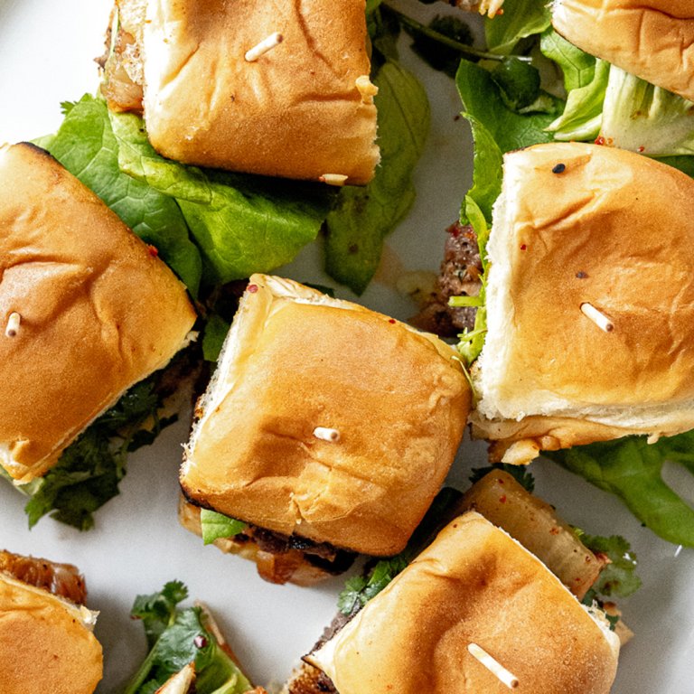 Asian-Style Pork Sliders Made in a Muffin Tin