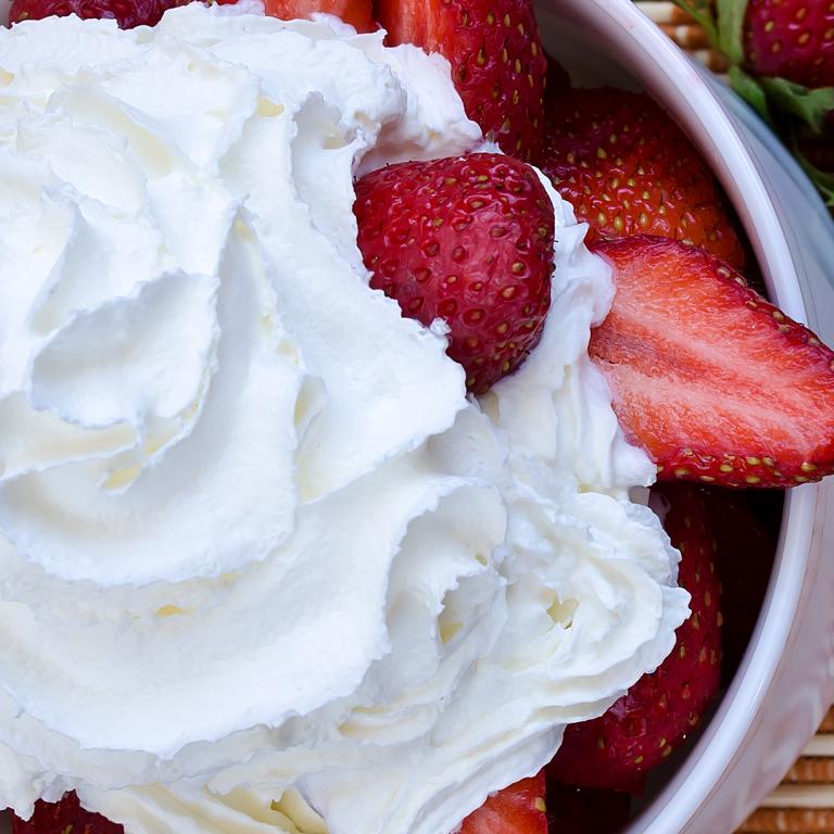berries and cream