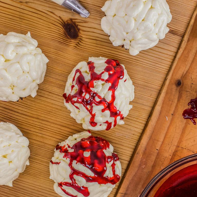 brain cupcakes