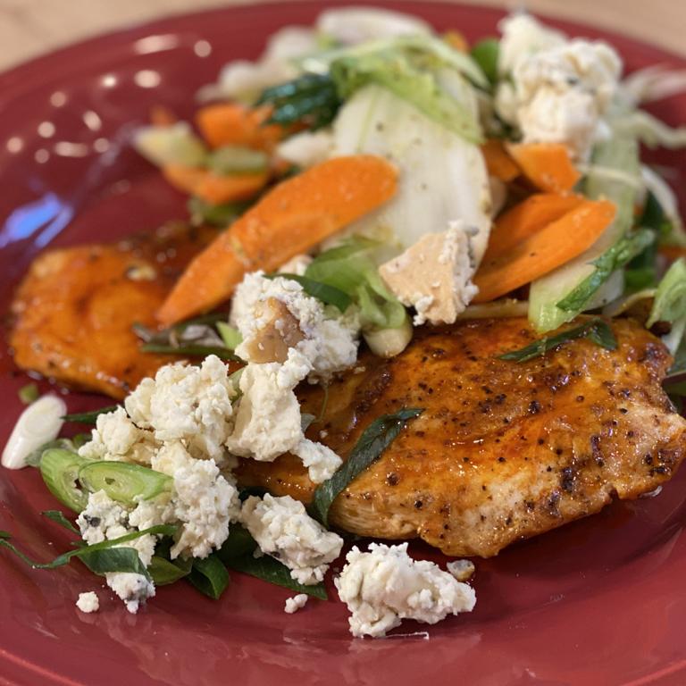 buffalo chicken paillard