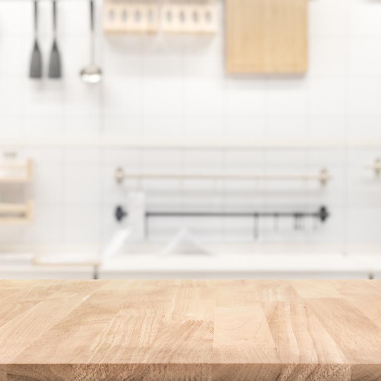 butcher block counter