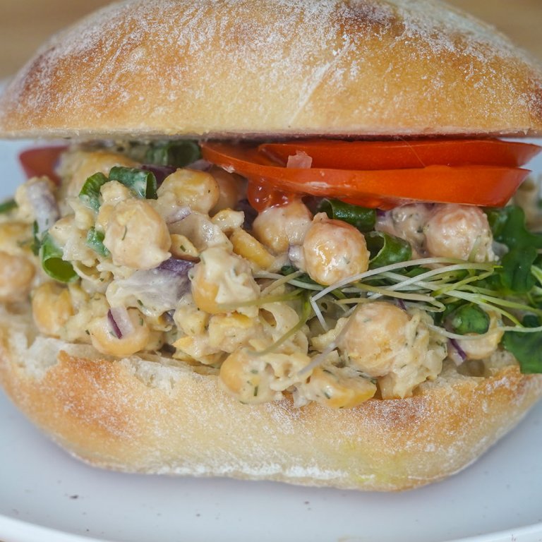 Smashed Chickpea Salad Sandwiches