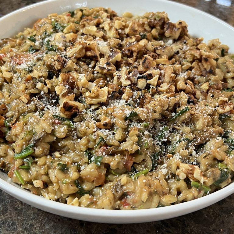 Porcini and Greens Risotto
