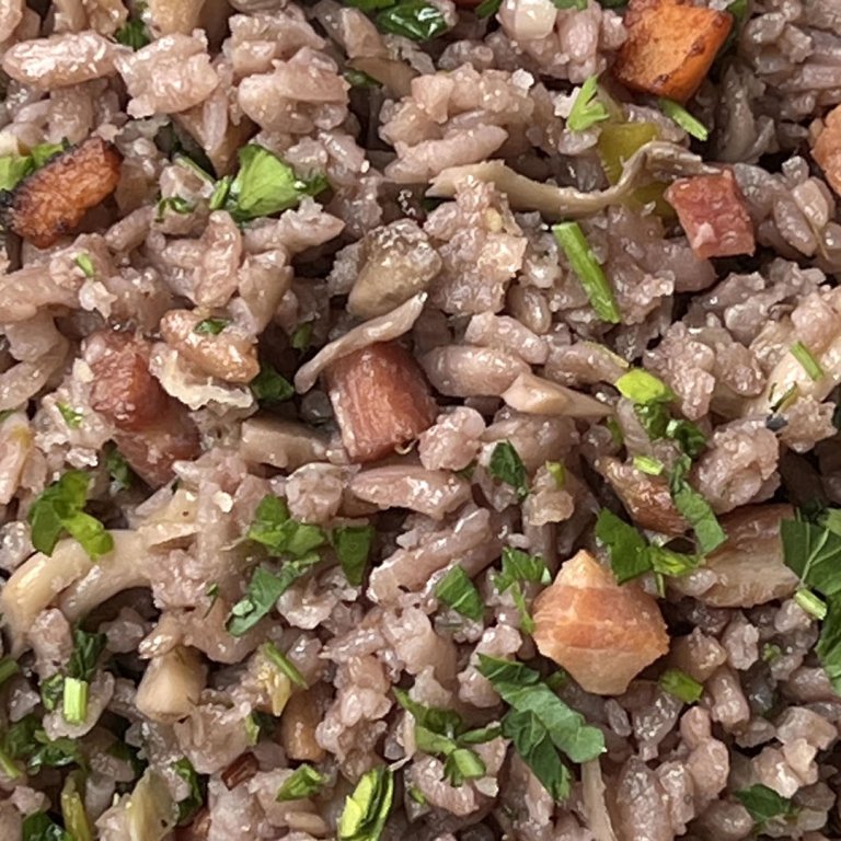 Instant Pot Risotto with Red Wine, Mushrooms and Pancetta