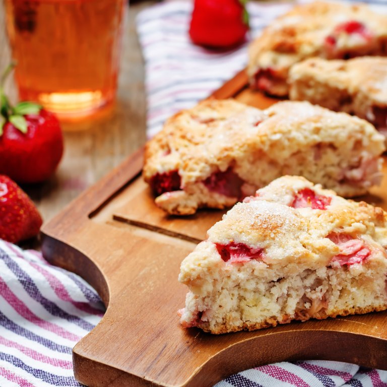 Lemon Strawberry Scones
