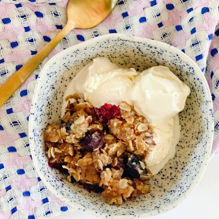oat crumb topping