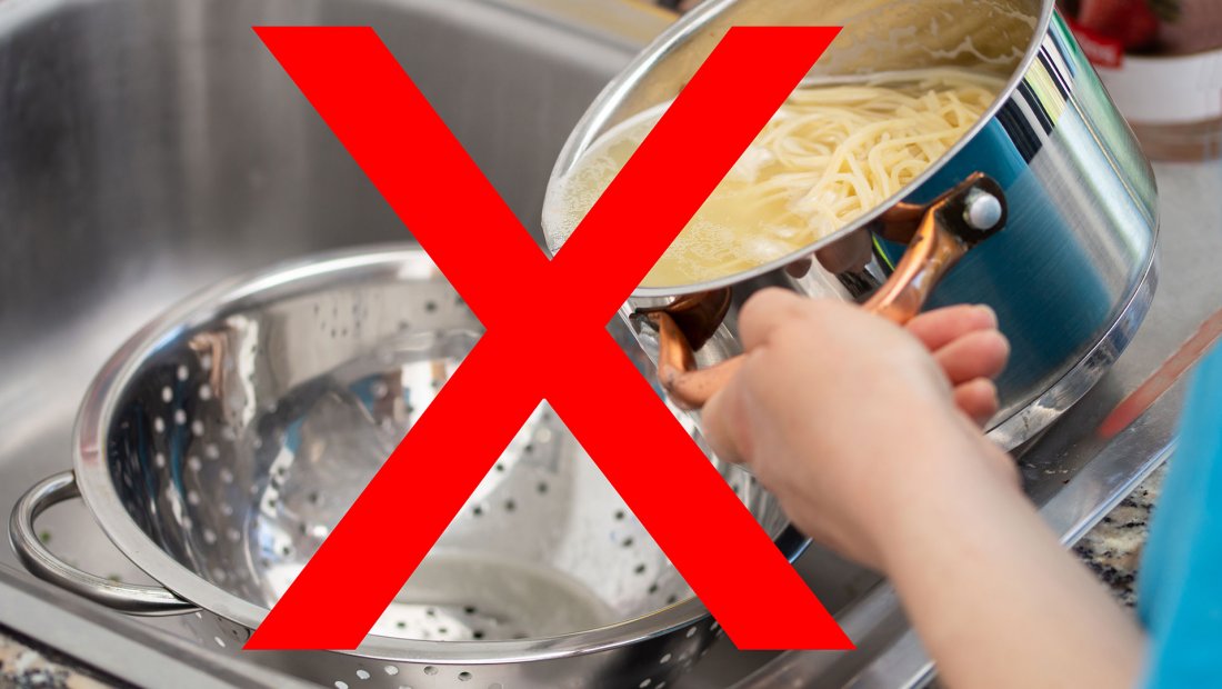 pasta straining