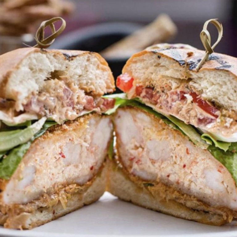 shrimp burger