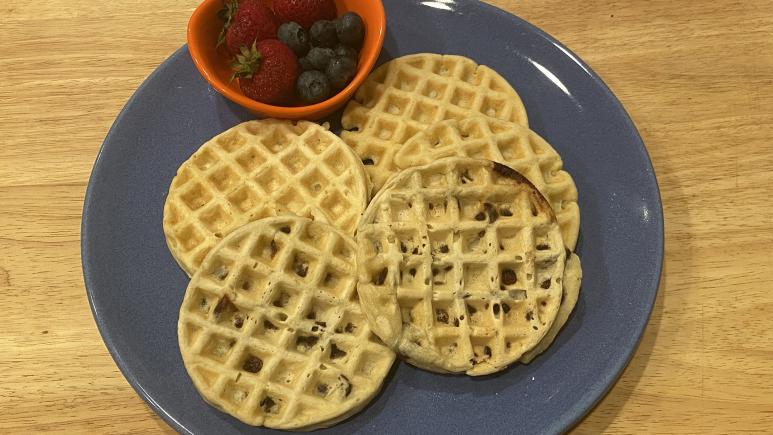 homemade mini waffles